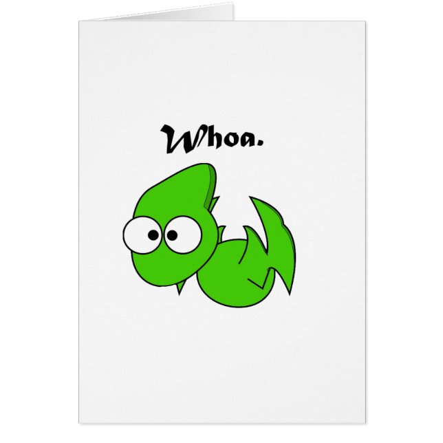 Green Dinosaur Pterodactyl of Dragon Whoa Cartoon (Voorkant)