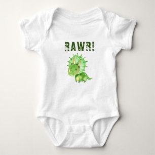 Green Dinosaur Romper