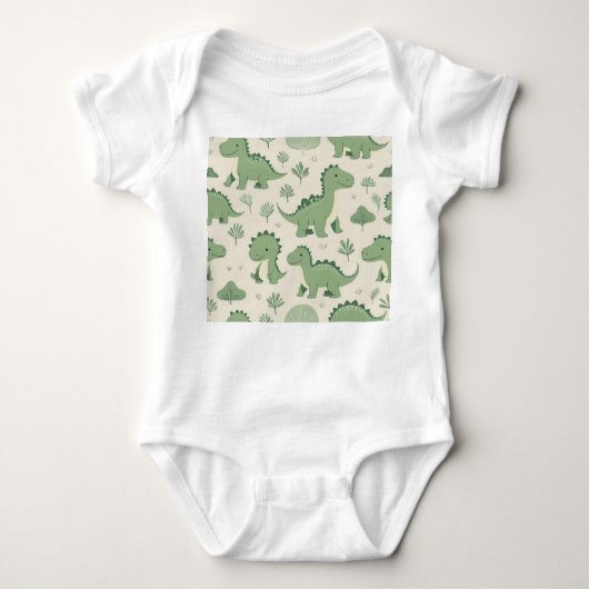 green dinosaur romper (Voorkant)