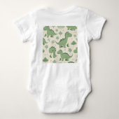 green dinosaur romper (Achterkant)