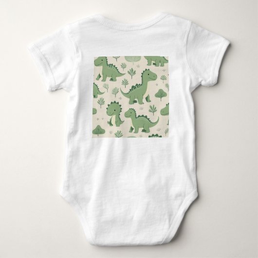 green dinosaur romper (Achterkant)