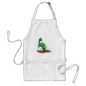 Green Dinosaur Standaard Schort (Voorkant)