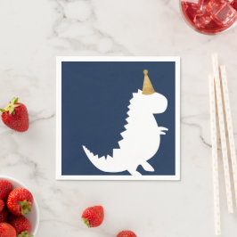 Green Dinosaur verjaardagscentrum Boy baby shower  Servet