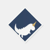 Green Dinosaur verjaardagscentrum Boy baby shower  Servet (Hoek)