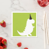 Green Dinosaur verjaardagsthema Boy baby shower Servet (Insitu)