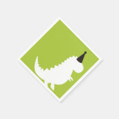 Green Dinosaur verjaardagsthema Boy baby shower Servet (Hoek)