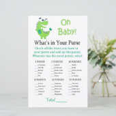 Green Dinosaur Wat zit er in je handtas? (Staand voorkant)