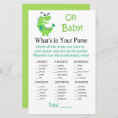 Green Dinosaur Wat zit er in je handtas? (Voorkant / Achterkant)