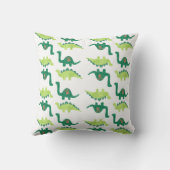 Green Dinosaurs Pillow Kussen (Achterkant)