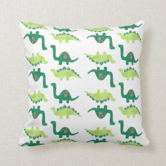 Green Dinosaurs Pillow Kussen