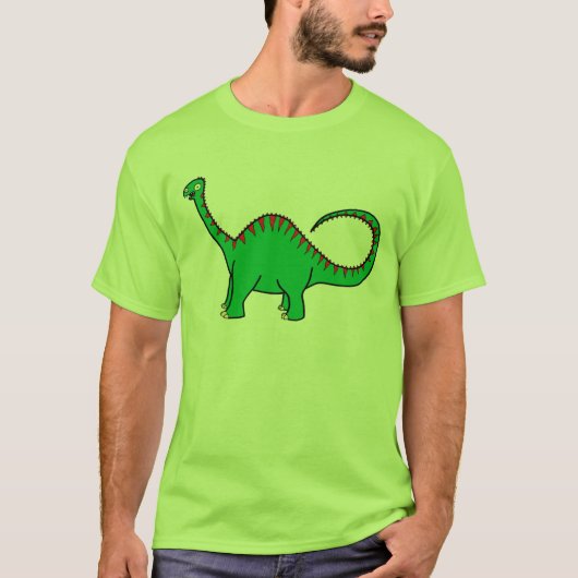 Green Diplodocus T-shirt (Voorkant)