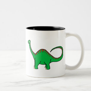 Green Diplodocus Tweekleurige Koffiemok