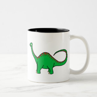 Green Diplodocus Tweekleurige Koffiemok