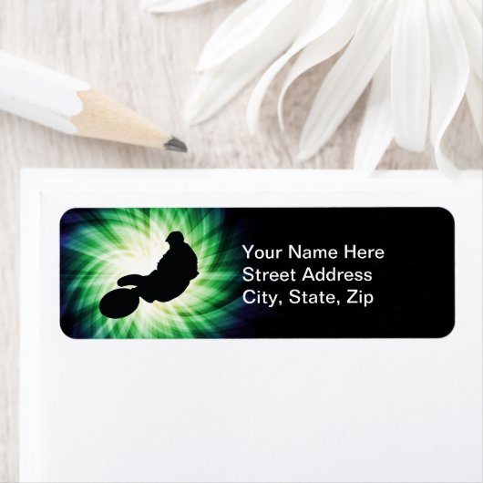 Green Dirt Bike Etiket (Insitu)