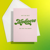 Green Disco Lettering Mediocre Gefeliciteerd Kaart