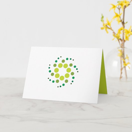 GREEN DIWALI KAART (Gele Bloem)