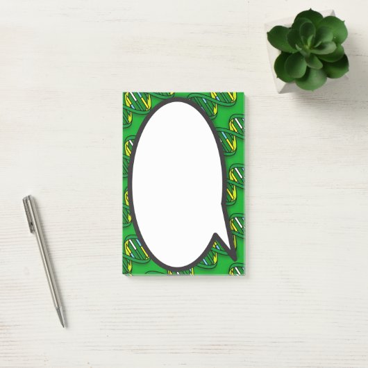 Green DNA Speech Bubble Medical Science Post-it® Notes (Kantoor)