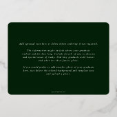 Green DO Asclepius Afstuderen Foto aankondiging (Achterkant)