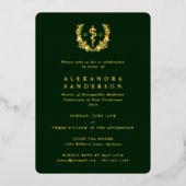 Green Doctor in de osteopathische geneeskunde Afst Folie Uitnodiging (Voorkant)