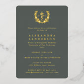 Green Doctor in de osteopathische geneeskunde Afst Folie Uitnodiging (Voorkant)