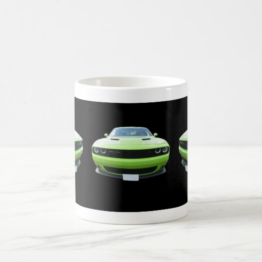 Green Dodge Challenger Mok (Center)