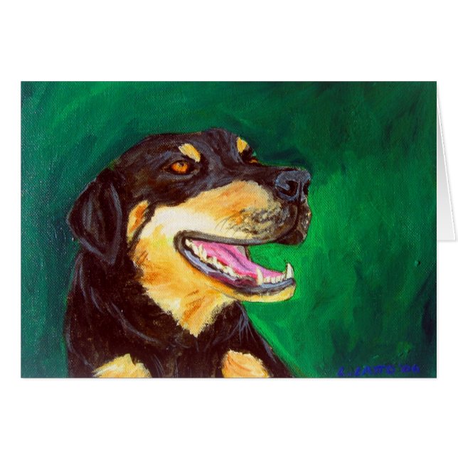 Green Dog-kaart (Voorkant Horizontaal)