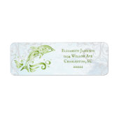 Green Dolphin Return Address Label (Voorkant)