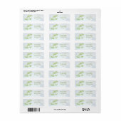 Green Dolphin Return Address Label (Full Sheet)