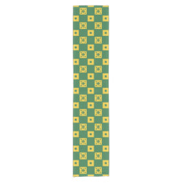 Green Domino Table Runner Korte Tafelloper