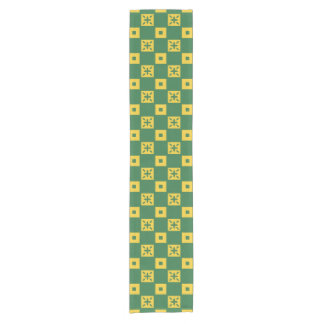 Green Domino Table Runner Korte Tafelloper