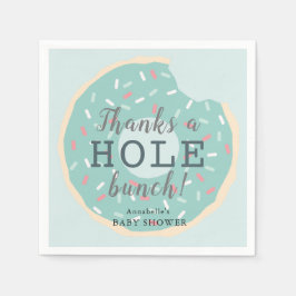 Green Donut Baby shower Dank u Servet