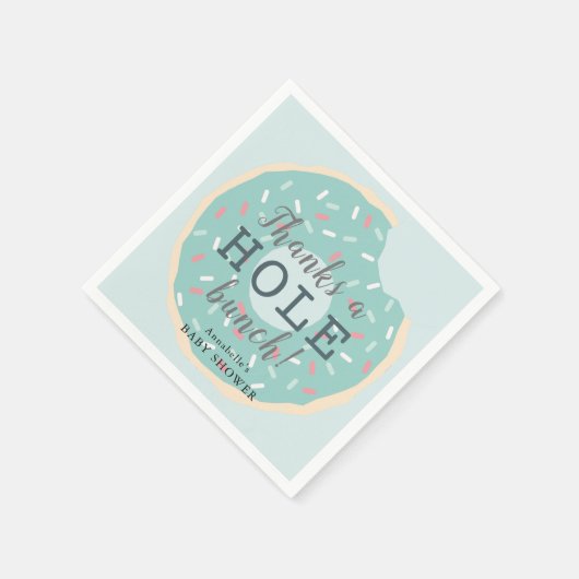 Green Donut Baby shower Dank u Servet (Hoek)