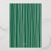 Green Doodle 3 Photo Christmas Gold Folie Feestdagenkaart (Achterkant)