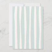 Green Doodle Wavy Lijst Afstuderen Kaart (Achterkant)