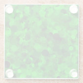 Green Dot Glass Onderzetter Glazen Onderzetter (Achterkant)