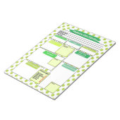 Green Dot Healthcare Student Medicatie Sjabloon Notitieblok (Schuin)