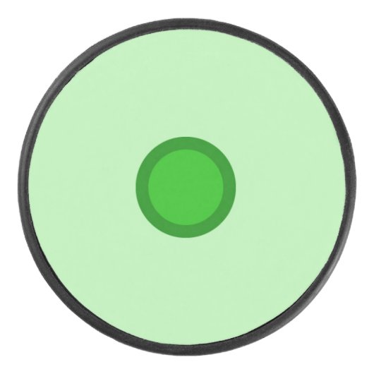 Green Dot Hockey Puck (Voorkant)