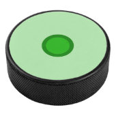 Green Dot Hockey Puck (3/4)