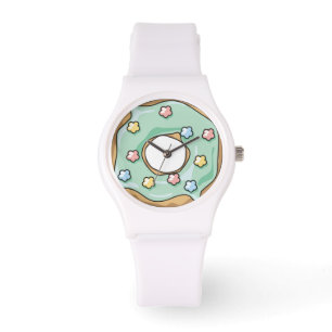Green Doughnut Horloge