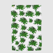 Green Dracaena Fern Leaves, Golf Towel Golfhanddoek (Voorkant)