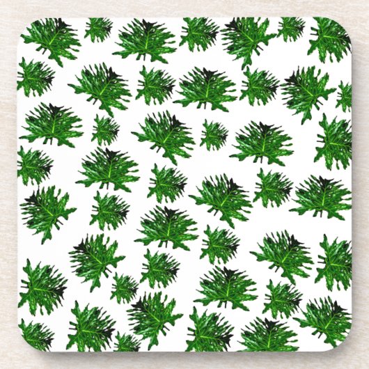 Green Dracaena Fern Leaves, Onderzetters (Voorkant)
