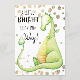 ~ Green Dragon Baby Baby shower Invitation Kaart