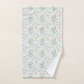Green Dragon Baby Waterverf Gepersonaliseerde naam Bad Handdoek (Handdoek)