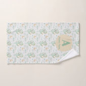 Green Dragon Baby Waterverf Gepersonaliseerde naam Handdoek (Handdoek)