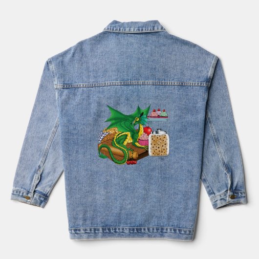 Green Dragon banketbakker Denim Jacket (Achterkant)