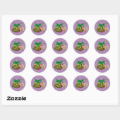 Green Dragon banketbakker Ronde Sticker (Vel)