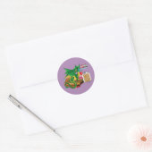 Green Dragon banketbakker Ronde Sticker (Envelop)