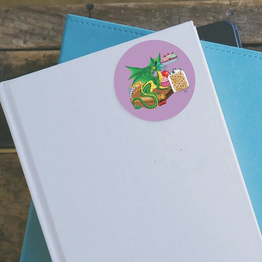 Green Dragon banketbakker Ronde Sticker