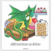 Green Dragon banketbakker Sticker (Vel)