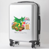 Green Dragon banketbakker Sticker (Koffer)